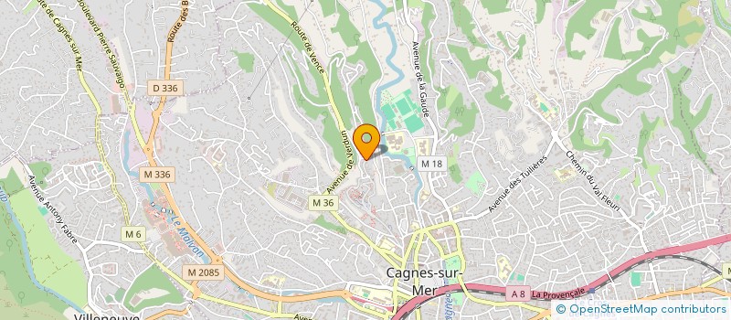 localisation de l'entreprise MONSIEUR YANN SALVON à CAGNES-SUR-MER
