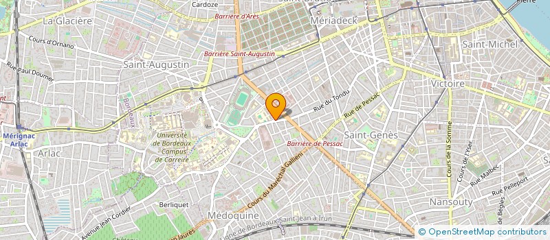 localisation de l'entreprise MONSIEUR YANN SAVARY  BORDEAUX