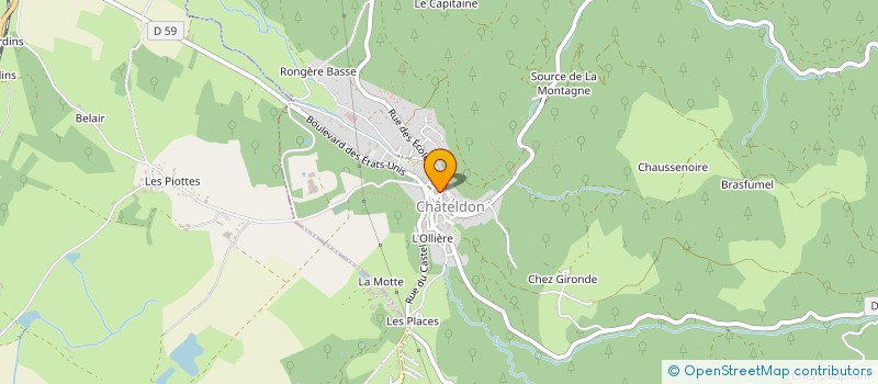 localisation de l'entreprise MONSIEUR YANN SCHMITT  CHATELDON