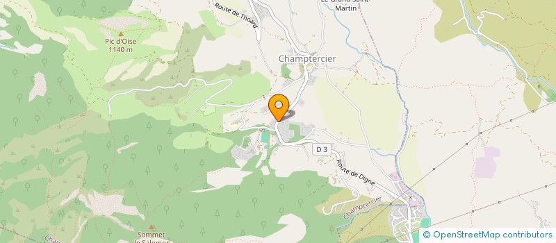 localisation de l'entreprise MONSIEUR YANN SERGENT  CHAMPTERCIER