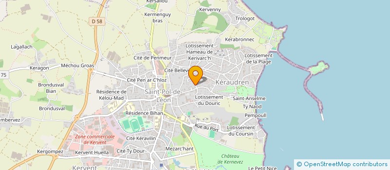 localisation de l'entreprise MONSIEUR YANN SEVEQUE  SAINT-POL-DE-LEON