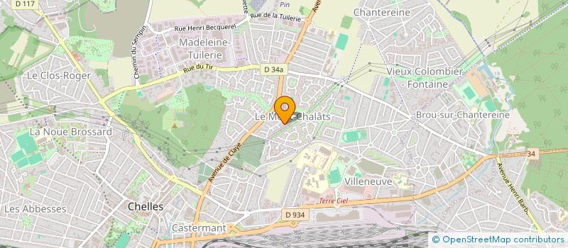 localisation de l'entreprise MONSIEUR YANN SEVIN  CHELLES