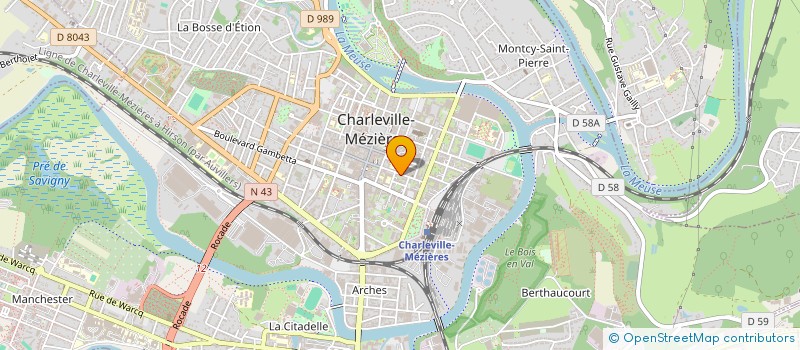 localisation de l'entreprise MONSIEUR YANN SINET  CHARLEVILLE-MEZIERES