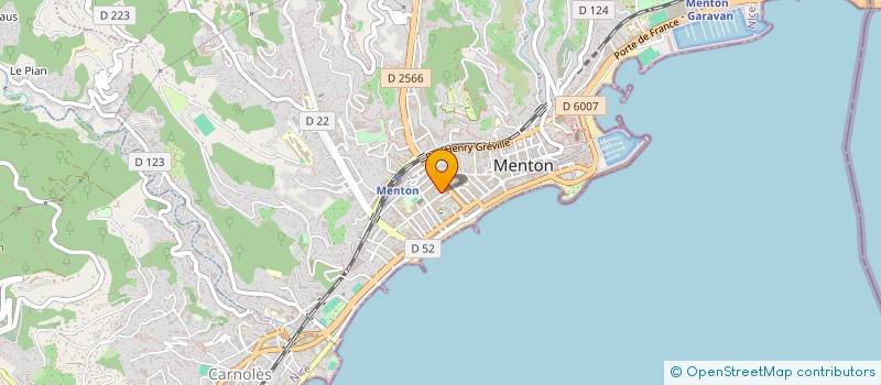 localisation de l'entreprise MONSIEUR YANN SOCCOIA à MENTON