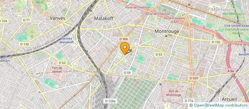 localisation de l'entreprise MONSIEUR YANN SOUVERAIN  MONTROUGE