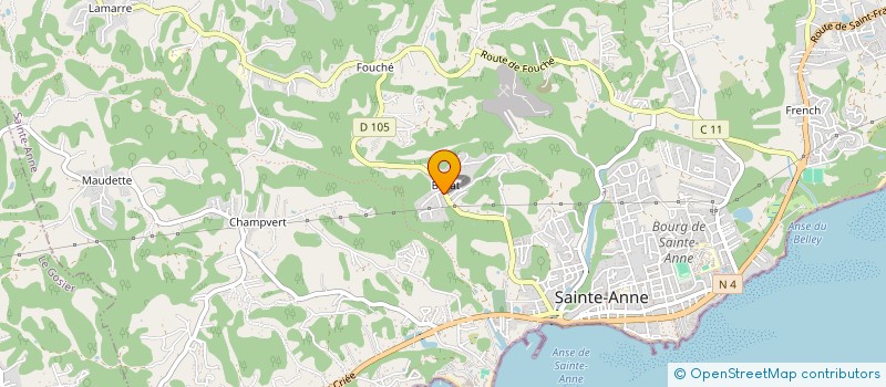 localisation de l'entreprise MONSIEUR YANN TAFANEL à SAINTE-ANNE