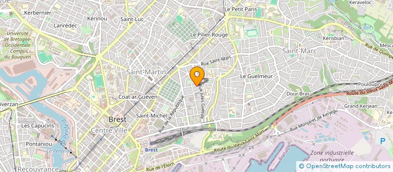 localisation de l'entreprise MONSIEUR YANN TANGUY à BREST