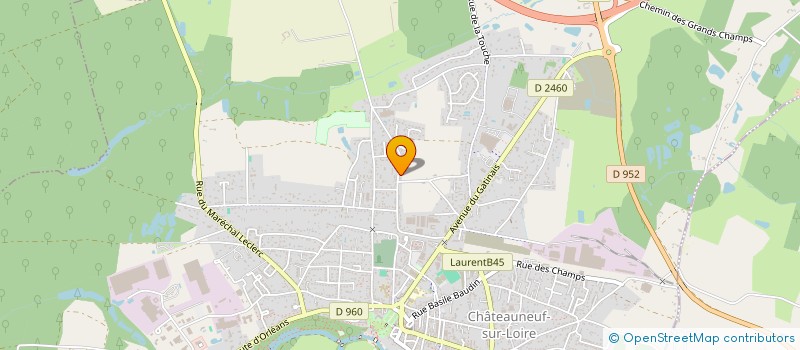 localisation de l'entreprise MONSIEUR YANN THEBAULT à CHATEAUNEUF-SUR-LOIRE