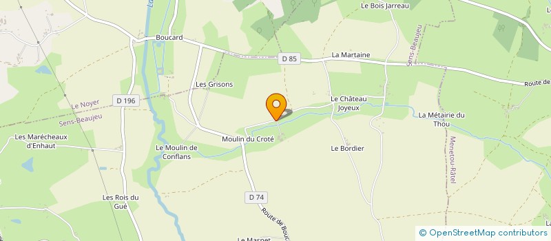 localisation de l'entreprise MONSIEUR YANN THIBAUDAT  SENS-BEAUJEU