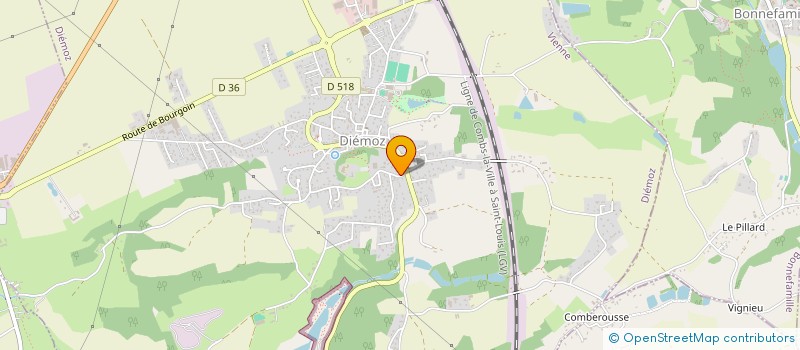 localisation de l'entreprise MONSIEUR YANN THIEBAUX  DIEMOZ