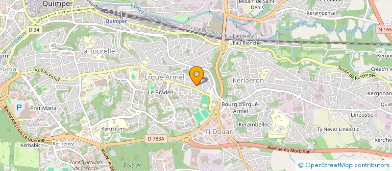 localisation de l'entreprise MONSIEUR YANN THOMAS à QUIMPER