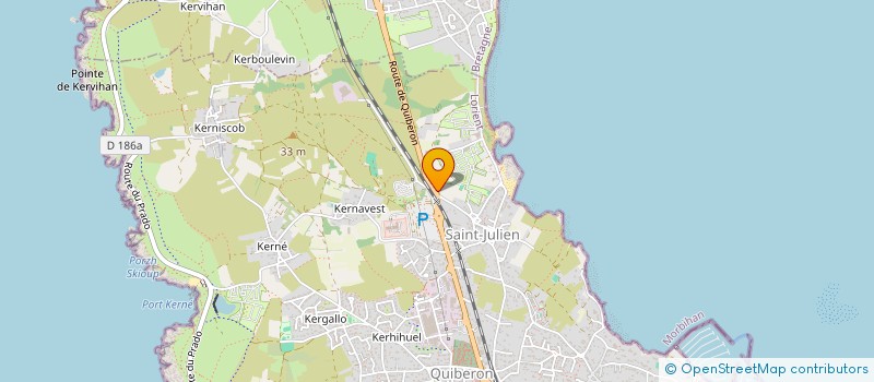 localisation de l'entreprise MONSIEUR YANN THOMAS  QUIBERON