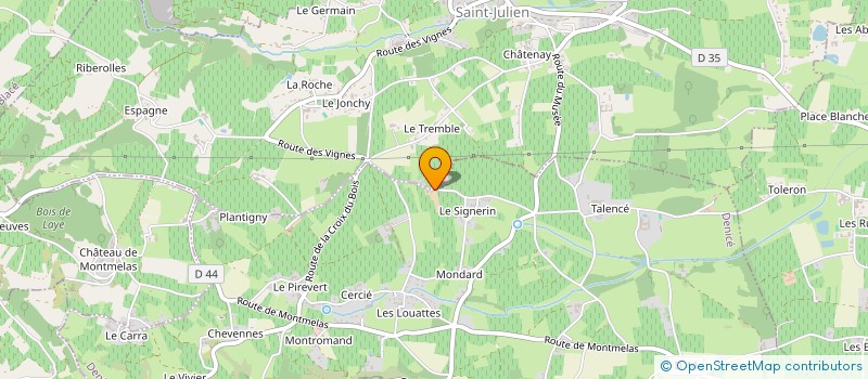 localisation de l'entreprise MONSIEUR YANN THOMAS à DENICE