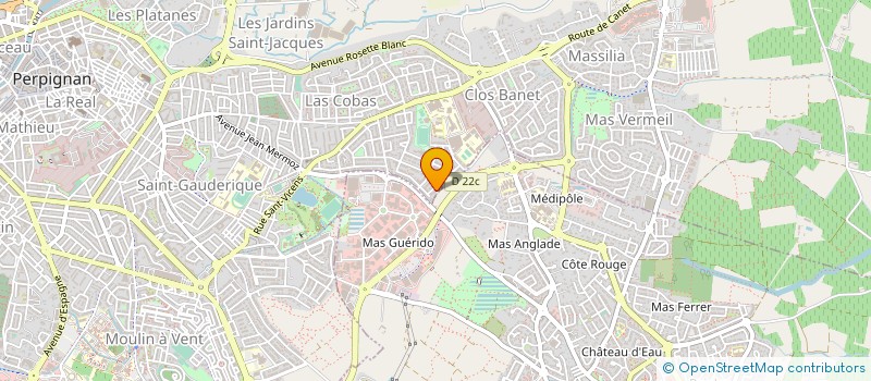 localisation de l'entreprise MONSIEUR YANN THOMAS  PERPIGNAN