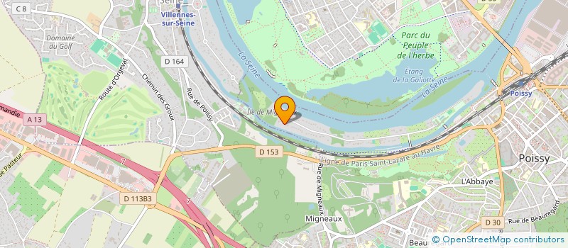 localisation de l'entreprise MONSIEUR YANN TOULLEC  POISSY