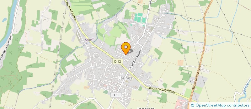 localisation de l'entreprise MONSIEUR YANN TREUFFET  EAUNES