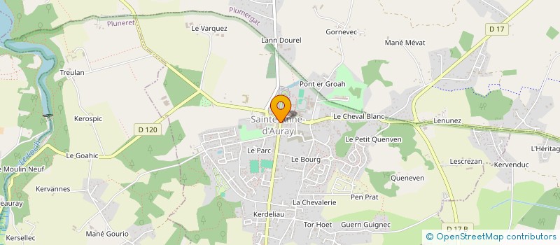 localisation de l'entreprise MONSIEUR YANN TREVEDY à SAINTE-ANNE-D'AURAY