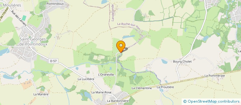 localisation de l'entreprise MONSIEUR YANN TRICHET  SAINT-GEORGES-DE-POINTINDOUX