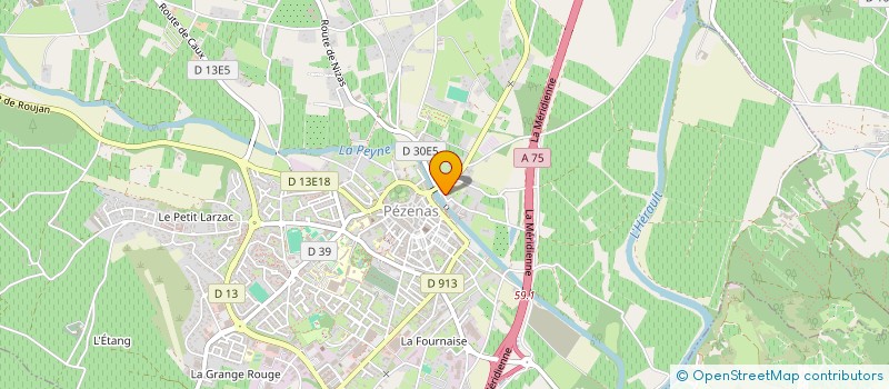 localisation de l'entreprise MONSIEUR YANN VAILLANT  PEZENAS