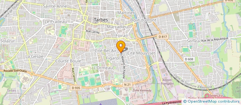 localisation de l'entreprise MONSIEUR YANN VALANDY  TARBES