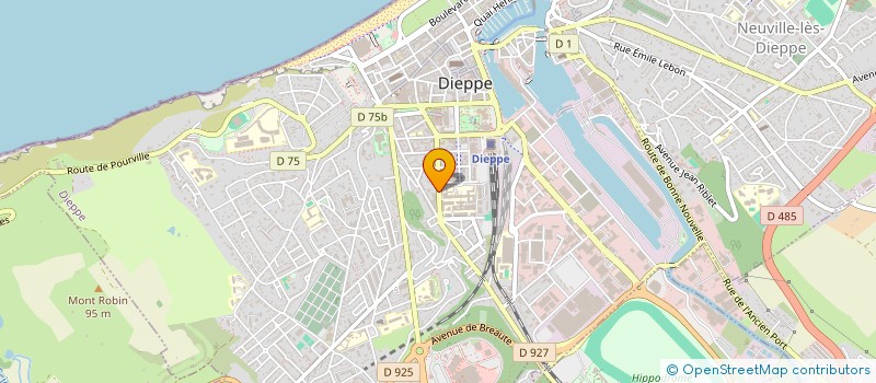 localisation de l'entreprise MONSIEUR YANN VALENTIN  DIEPPE