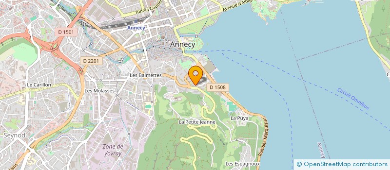 localisation de l'entreprise MONSIEUR YANN VALLIER à ANNECY