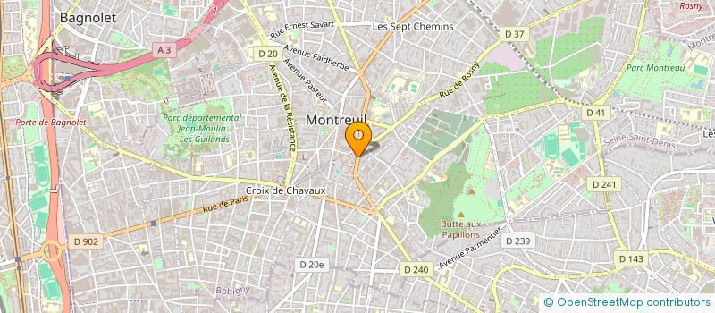 localisation de l'entreprise MONSIEUR YANN VARENNE à MONTREUIL