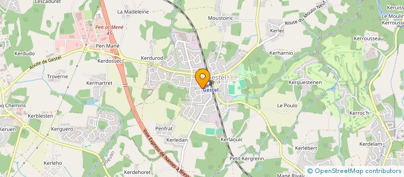 localisation de l'entreprise MONSIEUR YANN-VARI LEDOUSSAL  GESTEL