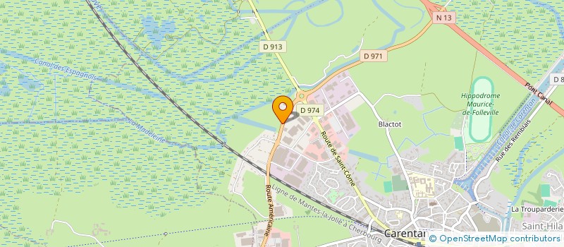 localisation de l'entreprise MONSIEUR YANN VASSELIN  CARENTAN-LES-MARAIS