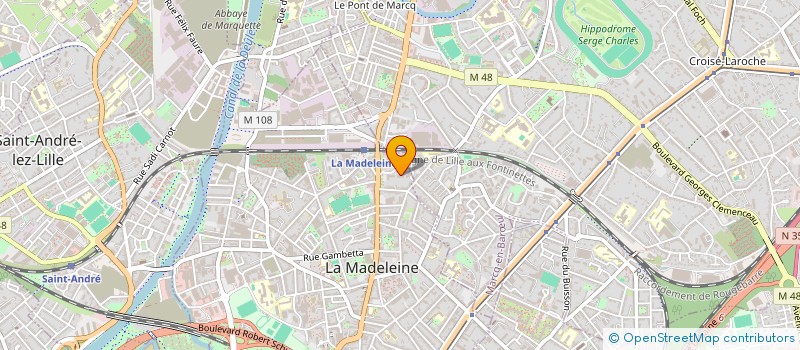 localisation de l'entreprise MONSIEUR YANN VASSEUR à LA MADELEINE