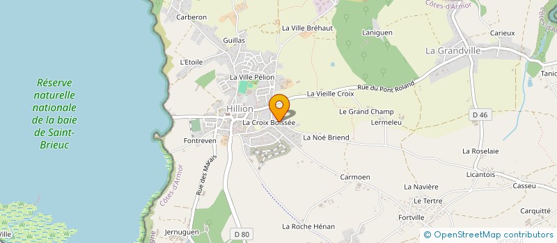 localisation de l'entreprise MONSIEUR YANN VERGNAC à HILLION