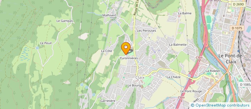 localisation de l'entreprise MONSIEUR YANN VERMAST  CLAIX