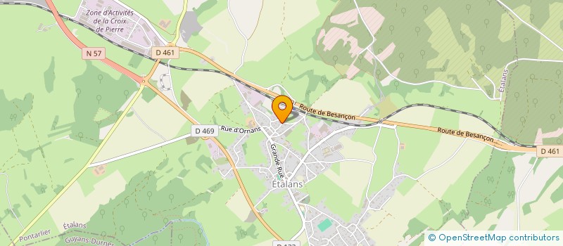 localisation de l'entreprise MONSIEUR YANN VIENNET  ETALANS