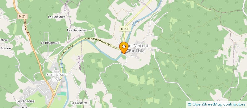 localisation de l'entreprise MONSIEUR YANN WAGNER  SAINT VINCENT SUR L'ISLE