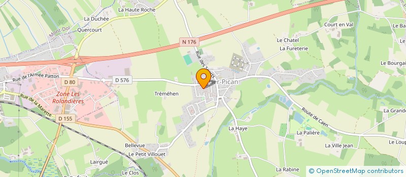 localisation de l'entreprise MONSIEUR YANN WARNIER  BAGUER-PICAN