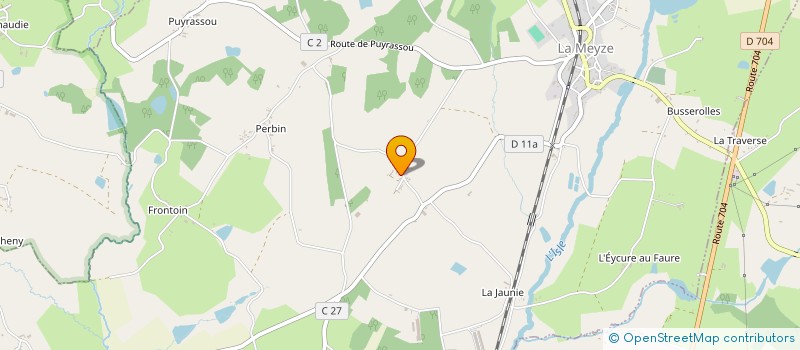 localisation de l'entreprise MONSIEUR YANN WILLIG à LA MEYZE