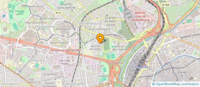 localisation de l'entreprise MONSIEUR YANN WINLING à STRASBOURG