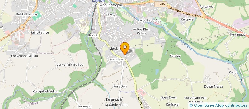 localisation de l'entreprise MONSIEUR YANN YHUEL  PLOUBEZRE