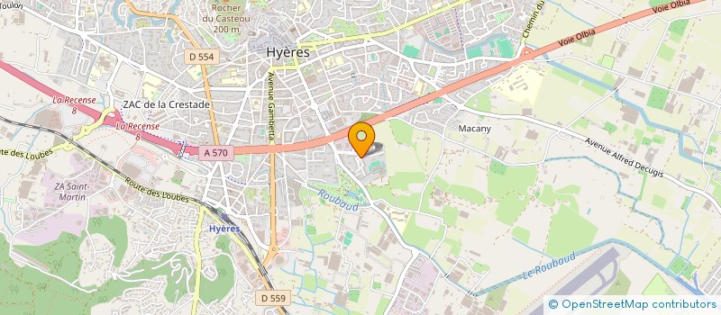 localisation de l'entreprise MONSIEUR YANN YVES ANDRE BIENVENU à HYERES