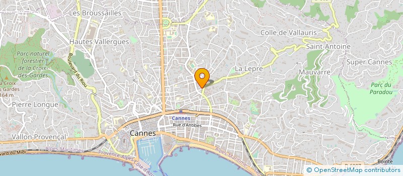 localisation de l'entreprise MONSIEUR YANN ZANFORLIN à CANNES
