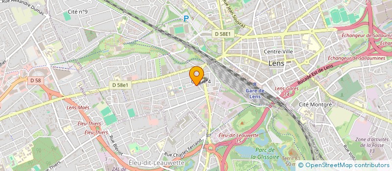 localisation de l'entreprise MONSIEUR YANNE LEFEBVRE à LENS