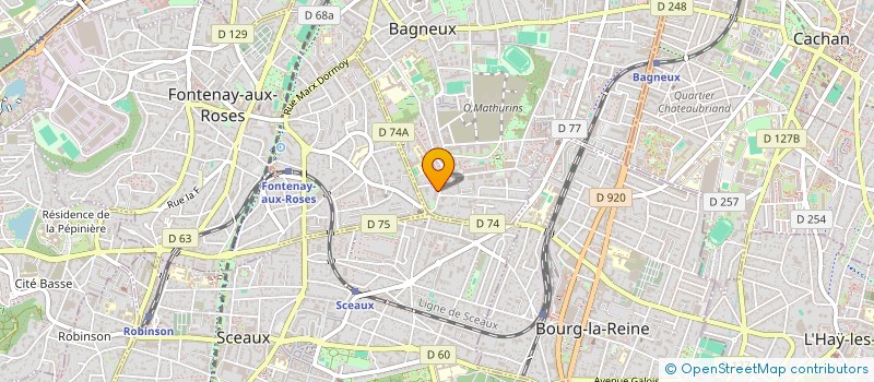 localisation de l'entreprise MONSIEUR YANNI GUNNELL à BAGNEUX