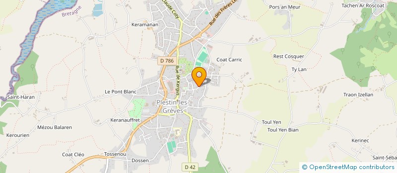 localisation de l'entreprise MONSIEUR YANNIC HOFFBECK  PLESTIN-LES-GREVES