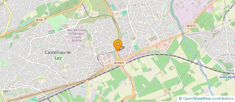 localisation de l'entreprise MONSIEUR YANNIC MARTIN  LE CRES