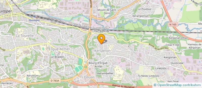 localisation de l'entreprise MONSIEUR YANNIC MAXENCE  QUIMPER