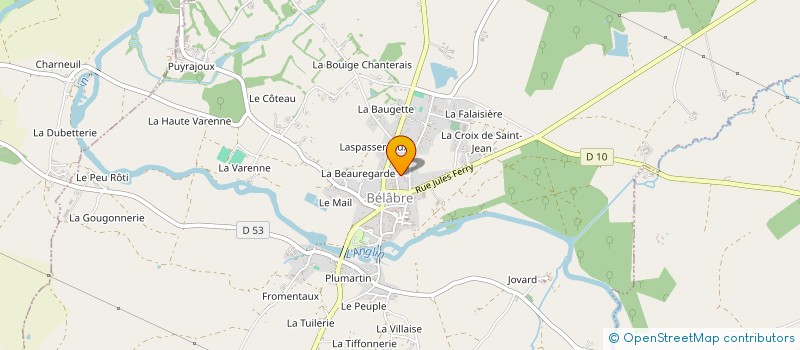 localisation de l'entreprise MONSIEUR YANNIC PENSIVY à BELABRE