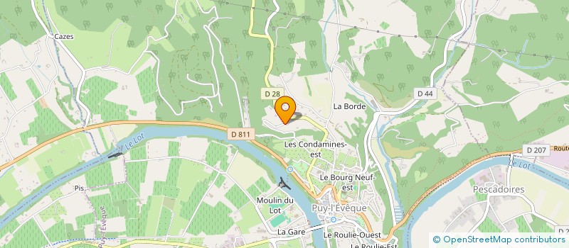 localisation de l'entreprise MONSIEUR YANNIC RIBEYROLLES  PUY-L'EVEQUE