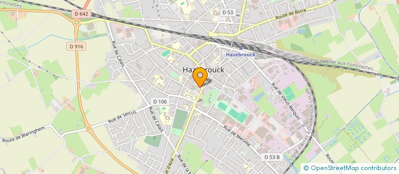 localisation de l'entreprise MONSIEUR YANNICK ALECSANDRE  HAZEBROUCK