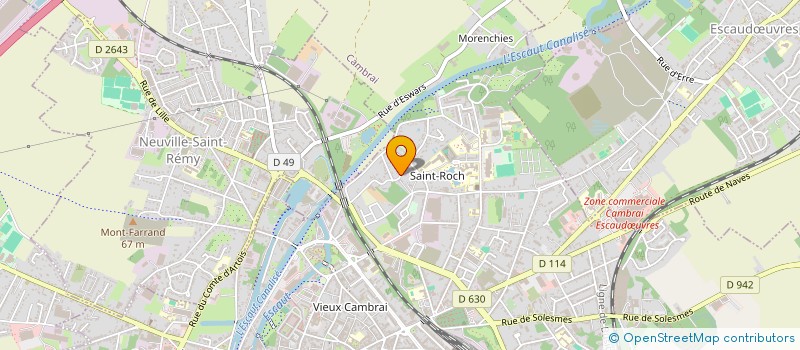 localisation de l'entreprise MONSIEUR YANNICK ALEXANDRE à CAMBRAI