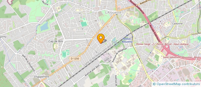 localisation de l'entreprise MONSIEUR YANNICK ALFONSO  PESSAC